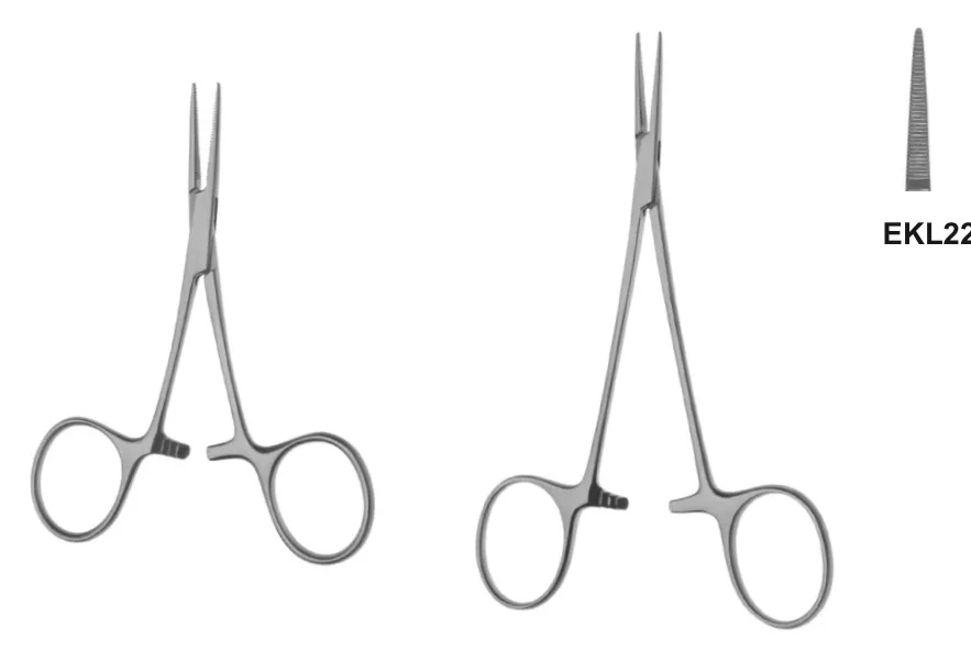 MICRO HALSTED-MOSQUITO pinzas hemostática 125mm recto boca estriada punta 0.8mm