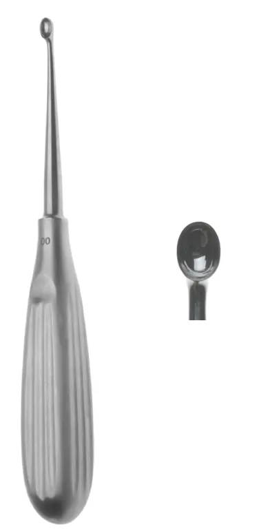 VOLKMANN cucharilla cortante 170mm recto figura 1 oval 6.8x9.5mm
