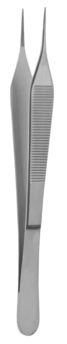 MICRO-ADSON pinzas quirúrgica 150mm recto 1x2 dientes con mango plano punta 0.5mm
