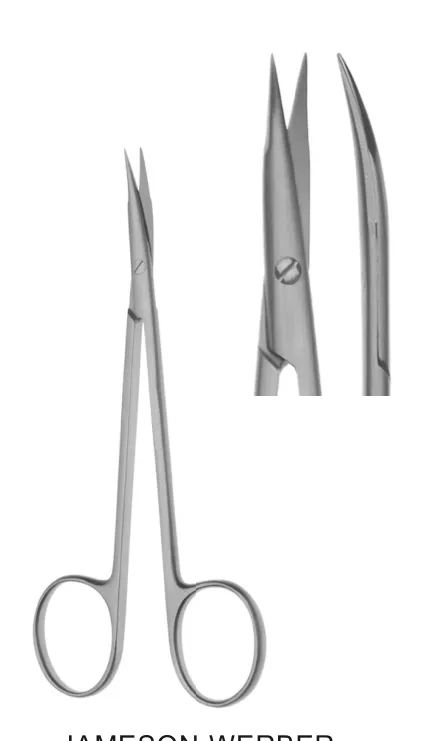 JAMESON-WERBER tijera de disección 130mm curvo