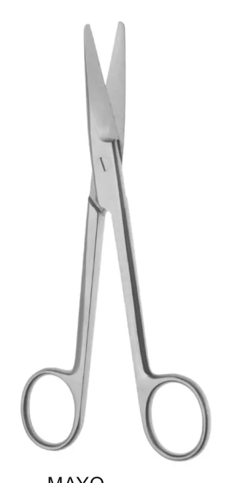 MAYO tijera de disección 140mm recto romo-romo