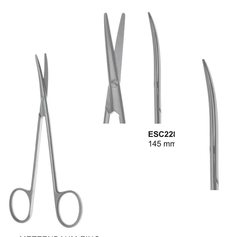 METZENBAUM FINO tijera de disección 180mm curvo romo-romo