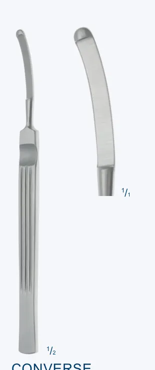 CONVERSE cuchillo nasal 150mm curvo punta redonda