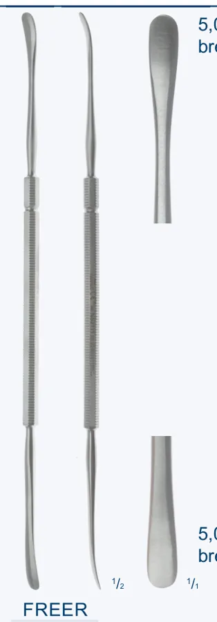 FREER elevador 200mm doble ancho 5,0 + 5,0mm semi-nitido-romo
