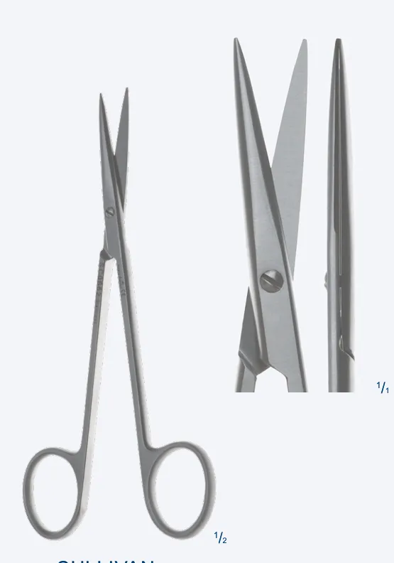 SULLIVAN tijera gingival 145mm recto agudo-agudo