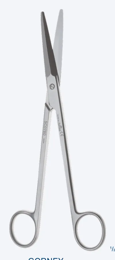 GORNEY tijera de disección 125mm curvo romo-romo dentada