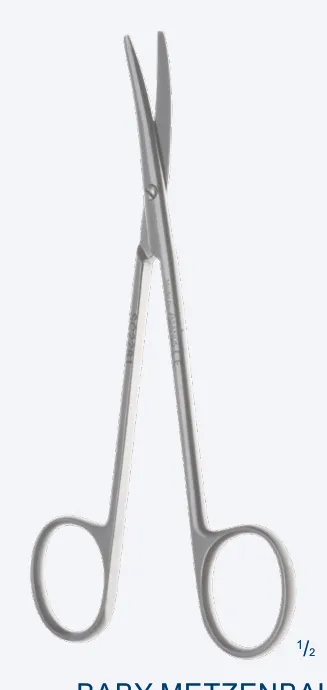 METZENBAUM FINO tijera de disección 160mm curvo
